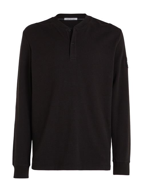 Calvin Klein Jeans Badge Waffle Ls Henley Calvin Klein Jeans Black