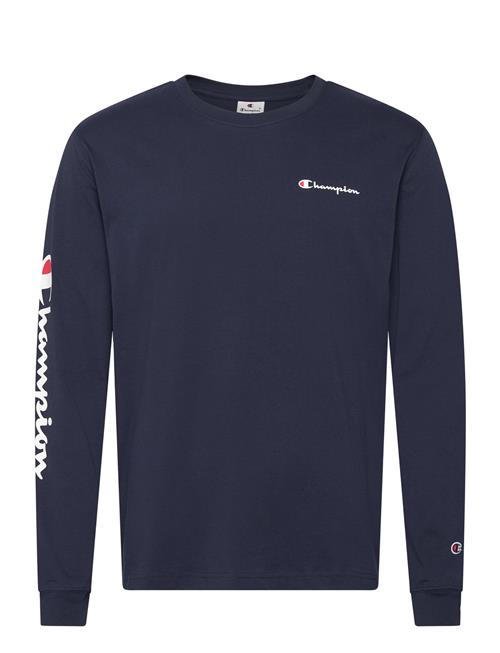 Champion Crewneck Long Sleeve T-Shirt Champion Navy