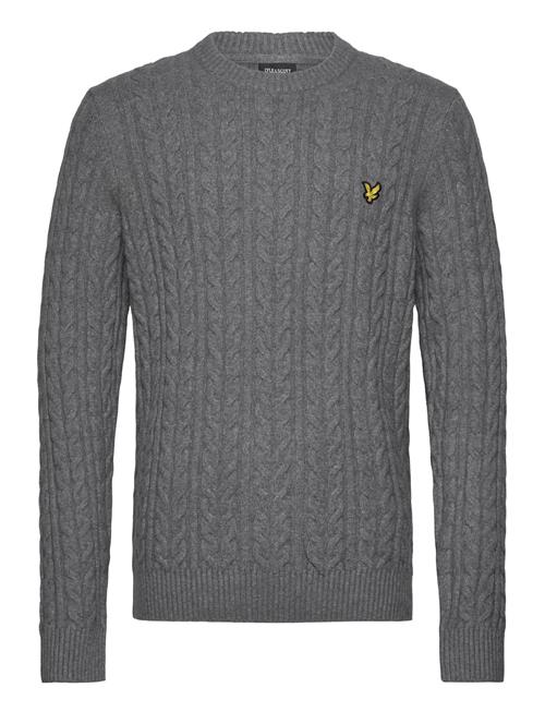 Lyle & Scott Cable Crew Neck Jumper Lyle & Scott Grey