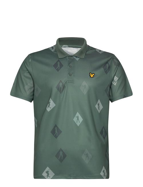 Lyle & Scott Sport Polka Diamond Polo Shirt Lyle & Scott Sport Green