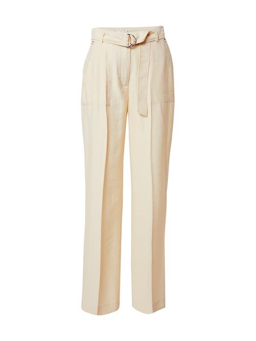 TOMMY HILFIGER Bukser med fals 'TOMMY HILFIGER X ABOUT YOU WL BELTED PANT'  beige