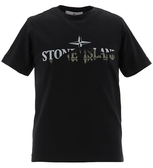 Stone Island T-shirt - Sort m. Logo