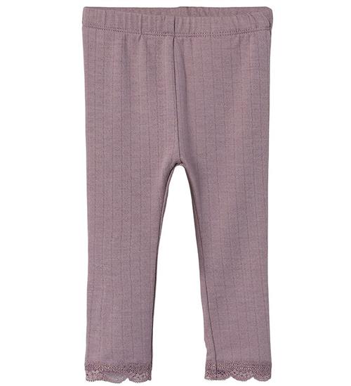 Name It Leggings - NbfTimian - Elderberry m. HulmÃ¸nster