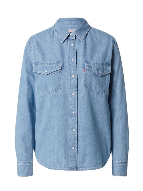 Se LEVI'S ® Bluse 'Essential Lightweight Western Shirt'  blue denim ved About You