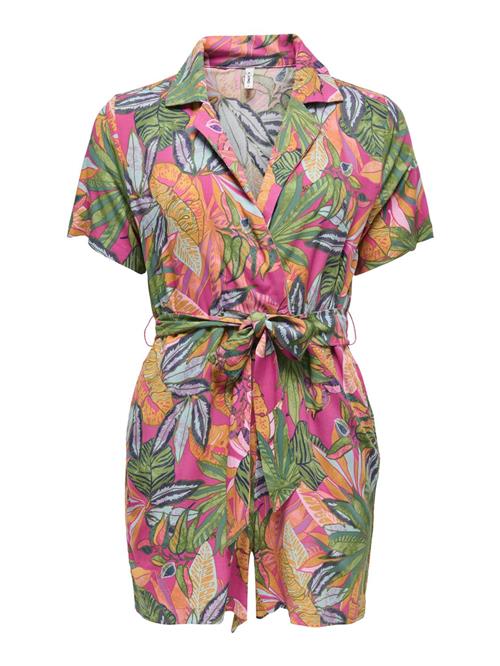 ONLY Jumpsuit 'NOVA'  lyseblå / mørkegrøn / orange / mørk pink