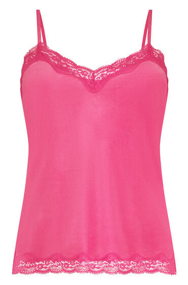 Hunkemöller Cami top Velours Lace pink