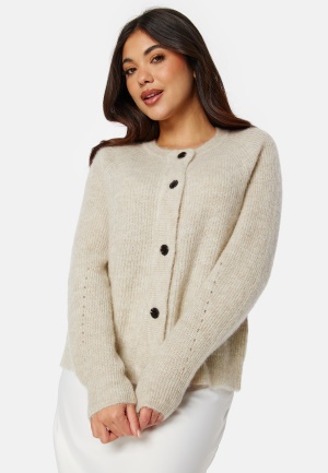 SELECTED FEMME Slflulu LS knit short cardigan Light beige S