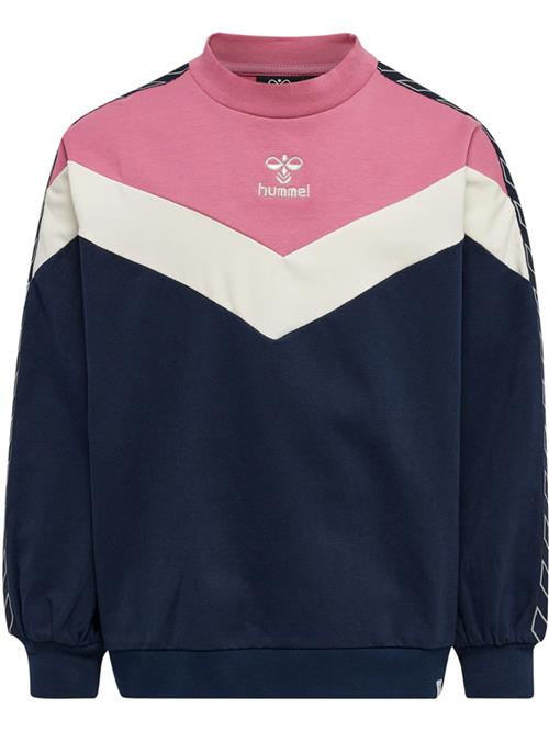 Hummel Sweatshirt 'Alvilda'  ecru / natblå / pink