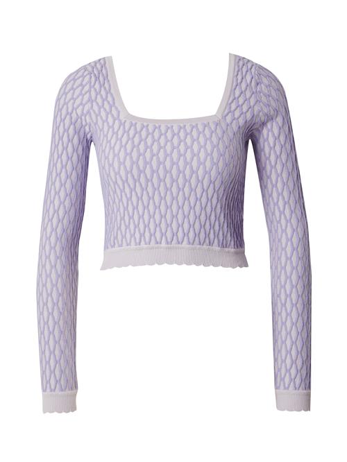 florence by mills exclusive for ABOUT YOU Pullover 'Gleeful'  lilla / hvid