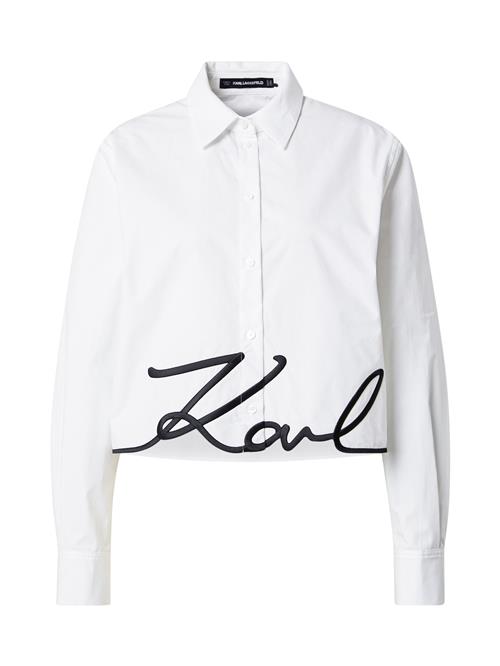 Karl Lagerfeld Bluse  sort / hvid