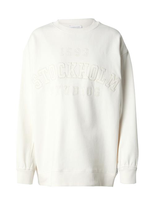 TOPSHOP Sweatshirt 'Stockholm'  ecru / offwhite