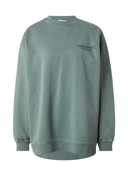 TOPSHOP Sweatshirt  grå / lysegrøn