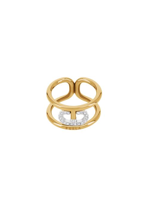 Furla Jewellery Ring 'OOH'  guld / sølv / hvid