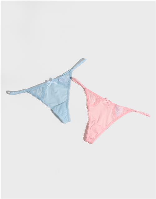 Nelly - Blå - With Love 2-Pack Thong