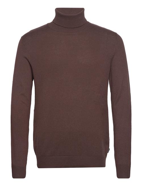 Jack & Jones Jjeemil Knit Roll Neck Noos Jack & J S Brown