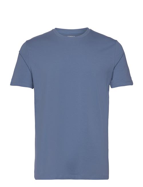 Lindbergh Mens Stretch Crew Neck Tee S/S Lindbergh Blue