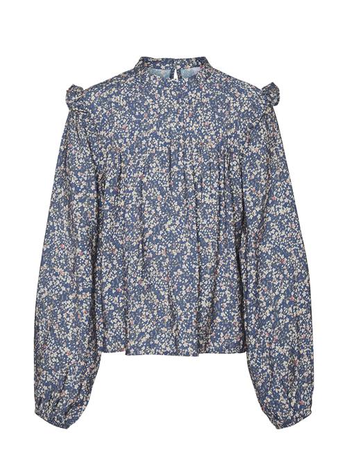 Vero Moda Girl Vmiris Ls Crop Top Wvn Girl Vero Moda Girl Blue