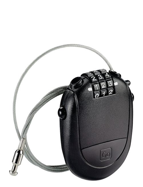 Retractable Cable Padlock Go Travel Black