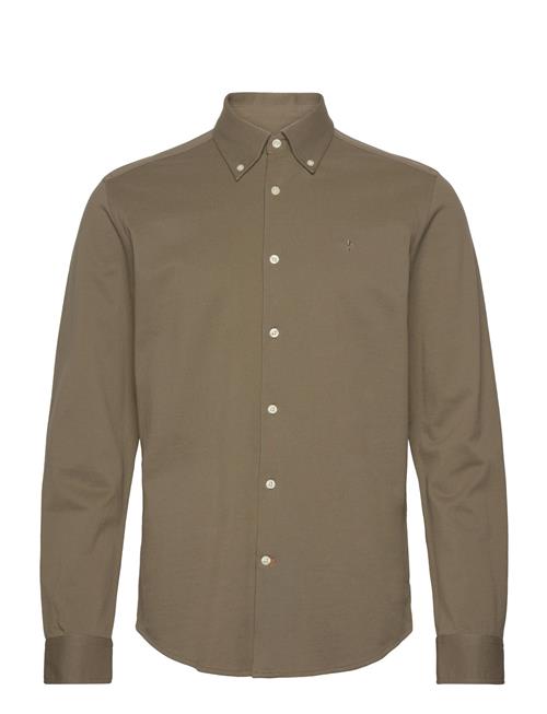 Eddie Pique Shirt - Slim Fit Morris Green