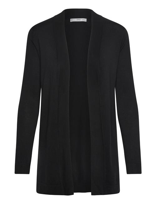 Mango Fine-Knit Cardigan Mango Black