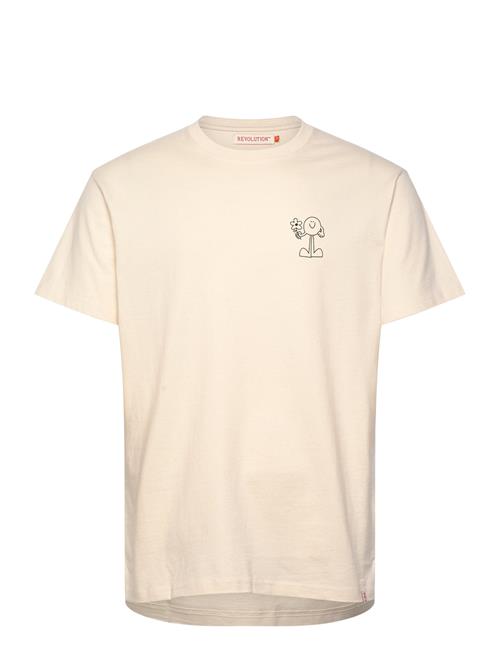 Revolution Printed T-Shirt Revolution Cream