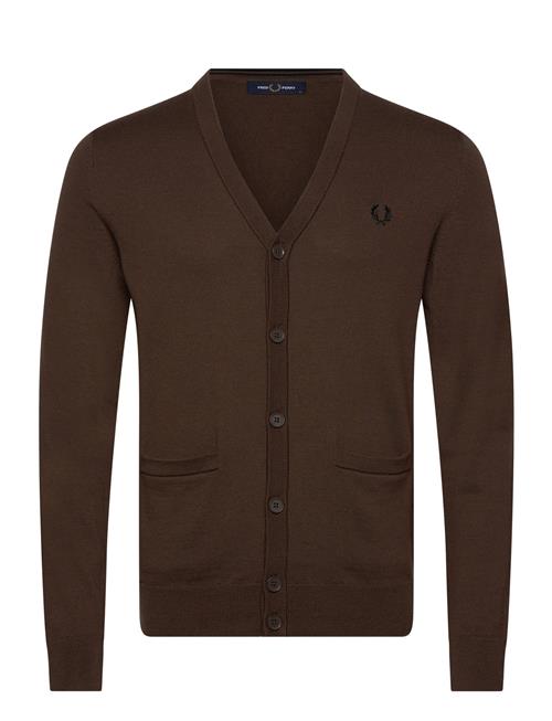 Classic Cardigan Fred Perry Brown