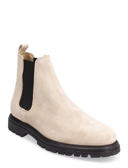 Biagil Chelsea Boot Suede Bianco Beige