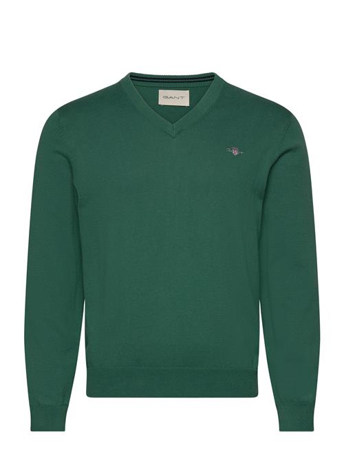 Classic Cotton V-Neck GANT Green