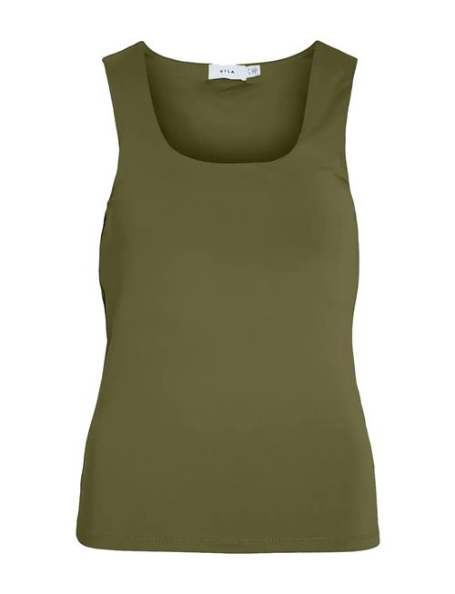 Vila Vikenza U-Neck S/L Tank Top - Noos Vila Khaki