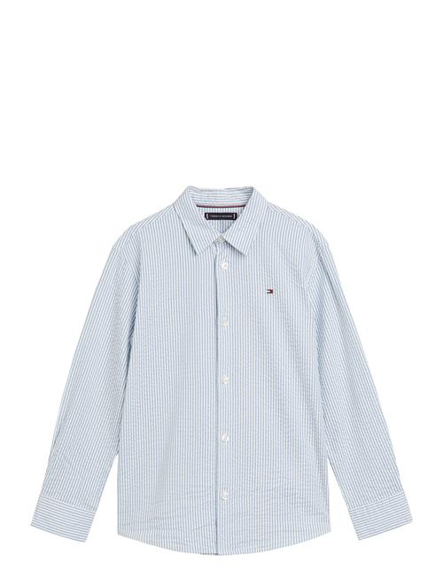 Seersucker Stripes Shirt L/S Tommy Hilfiger Blue