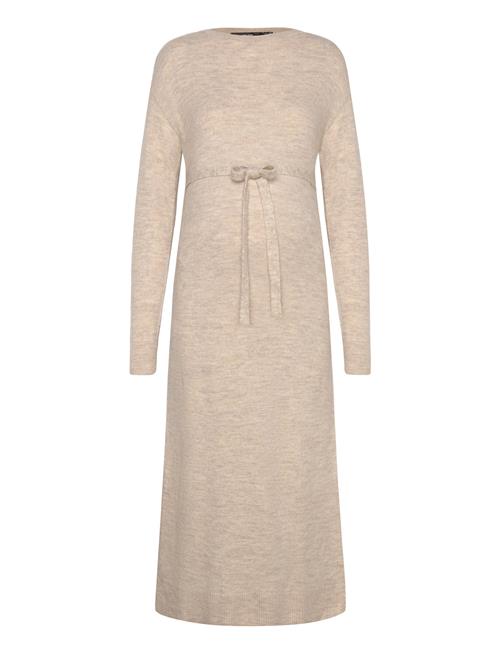 Vero Moda Maternity Vmmlefile Ls Boatneck Calf Dress Noos Vero Moda Maternity Cream