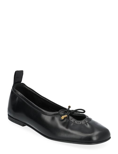 ALOHAS Rosalind Black Leather Ballet Flats ALOHAS Black