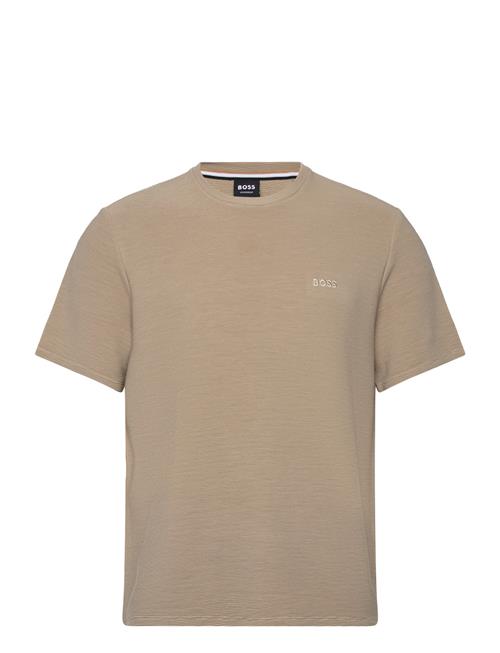 BOSS Rib T-Shirt BOSS Beige