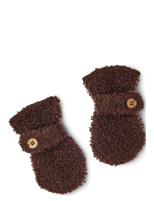 Mittens Bouclé Merino Wool Smallstuff Brown