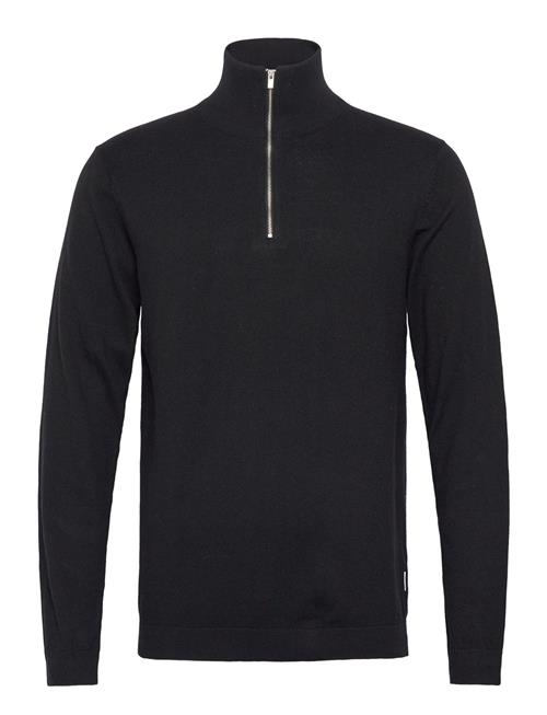 100 Recycle Knit Half Zip Lindbergh Black