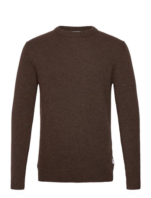 Lindbergh Lambswool O-Neck Knit Lindbergh Brown