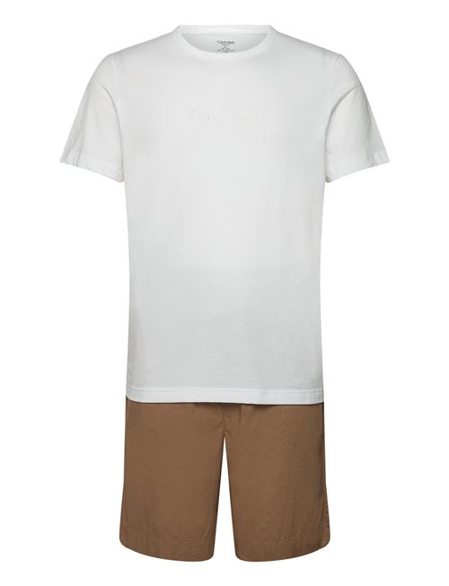 Calvin Klein S/S Short Set Calvin Klein Brown