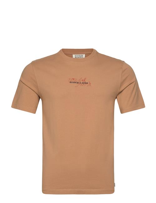 Front And Back Artwork T-Shirt Scotch & Soda Beige