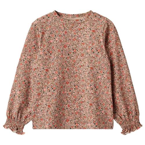 Wheat T-shirt L/S Norma Rose Flower Meadow | Lyserød | 110 cm