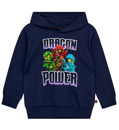 LEGO® Wear LEGO® Ninjago Hættetrøje - LWSaku - Dark Navy m. Print