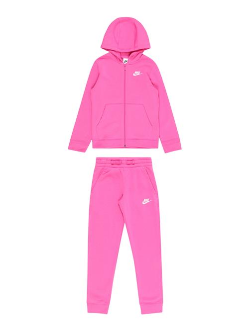 Nike Sportswear Joggingdragt  fuchsia / hvid