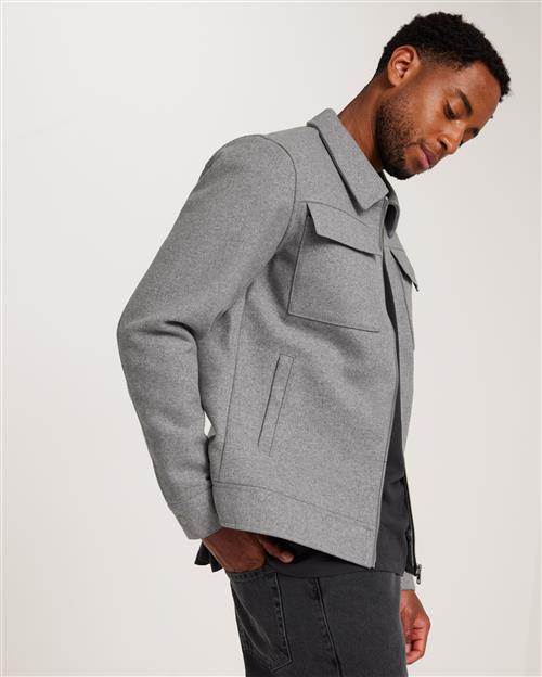 Jack & Jones Jjemorrison Wool Jacket Sn Skjortejakker Grå