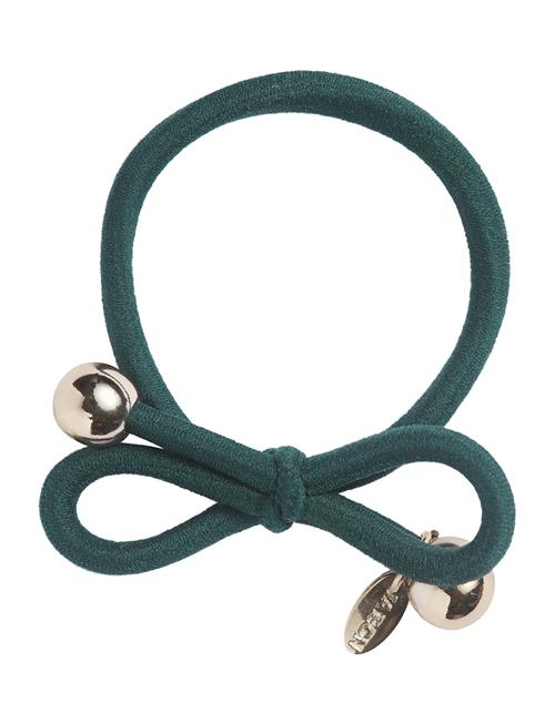 Hair Tie With Gold Bead - Dark Green Ia Bon Green