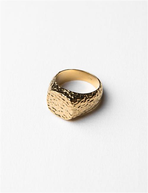 Blue Billie Oval Structured Ring Blue Billie Gold