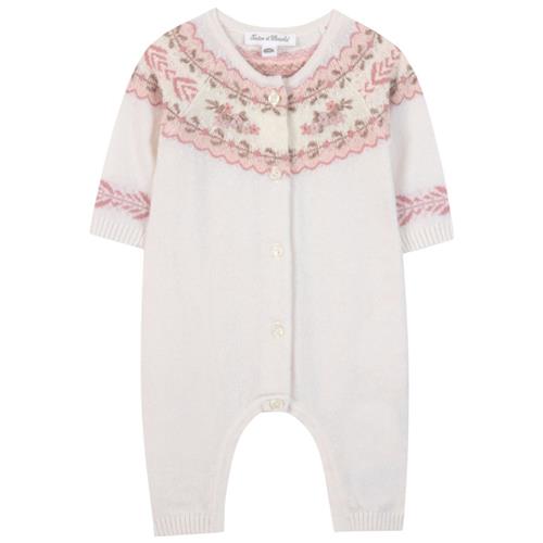 Tartine et Chocolat Onesie i uld, perle |  | 9 months