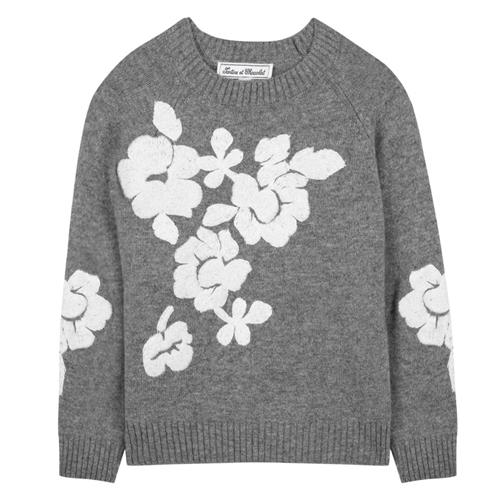 Tartine et Chocolat Uldstrikket sweater Heather Gray | Grå | 6 years