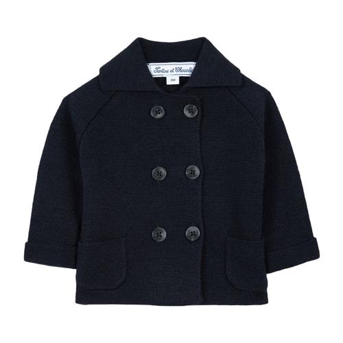 Tartine et Chocolat Cardigan i uld Navy | Marine blå | 3 years