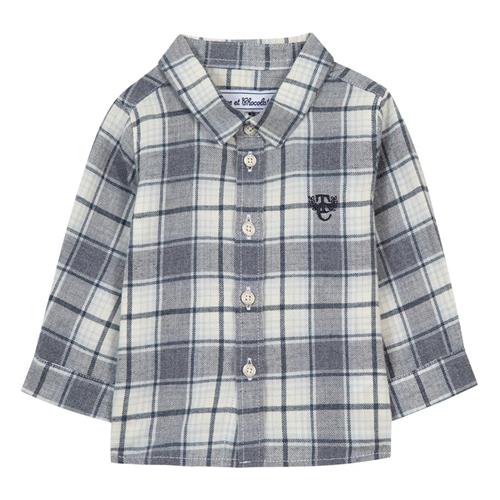 Tartine et Chocolat Heather Cotton Shirt Medium Heather Grey | Grå | 3 years