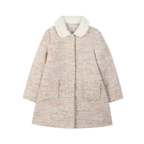 Tartine et Chocolat Dufflecoat i uld, pink | Lyserød | 10 years