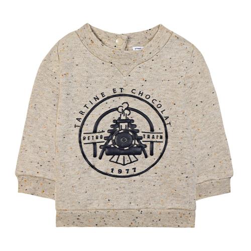 Tartine et Chocolat Plettet sweatshirt Heart Sand | Beige | 4 years